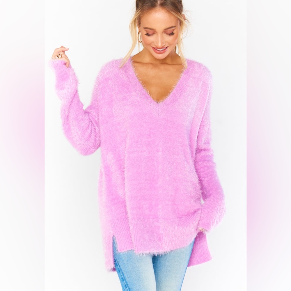 Show me your mumu pink snowball sweater XL